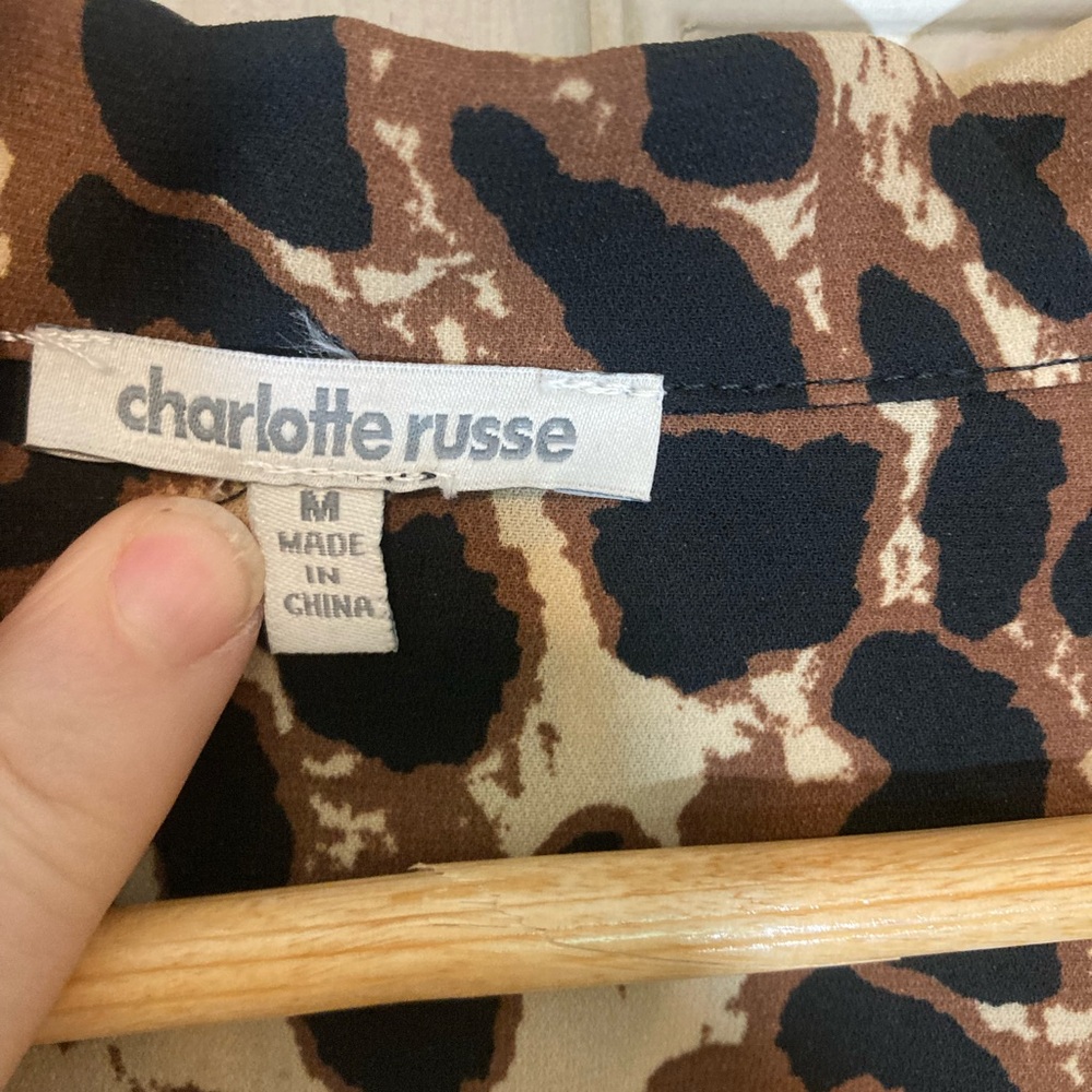 Leopard Print Dress, Mini, Charlotte Russe, size medium, excellent condition - Picture 2 of 2